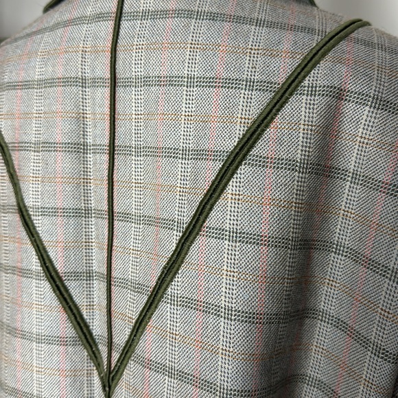 Harve Bernard Wool Grey, Green, Orange Box Jacket size 16 - Picture 10 of 14